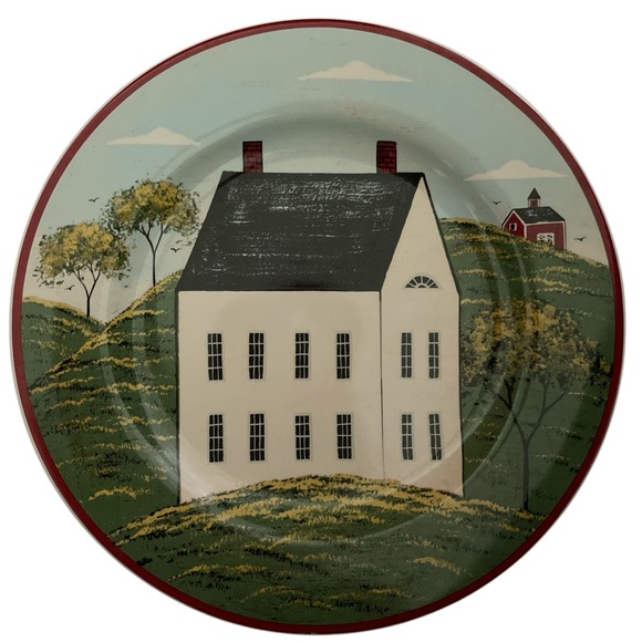 Sakura Brandon House Set of Three Decorative Plates with Scenic Houses - Picture 10 of 13